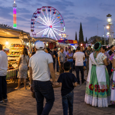 Familias recorren la Feria Nacional Potosina entre artesanías, gastronomía y atracciones