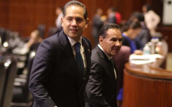 Raúl Bolaños-Cacho Cué, presidente de la Cámara de Diputados, en San Lázaro